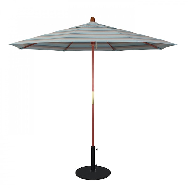 California Umbrella 7.5' Grove Series Wood Pole Hardwood Ribs Sunbrella Gateway Mist 194061338261 - main